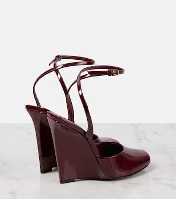 LA SCANDALE wedges in patent leather 